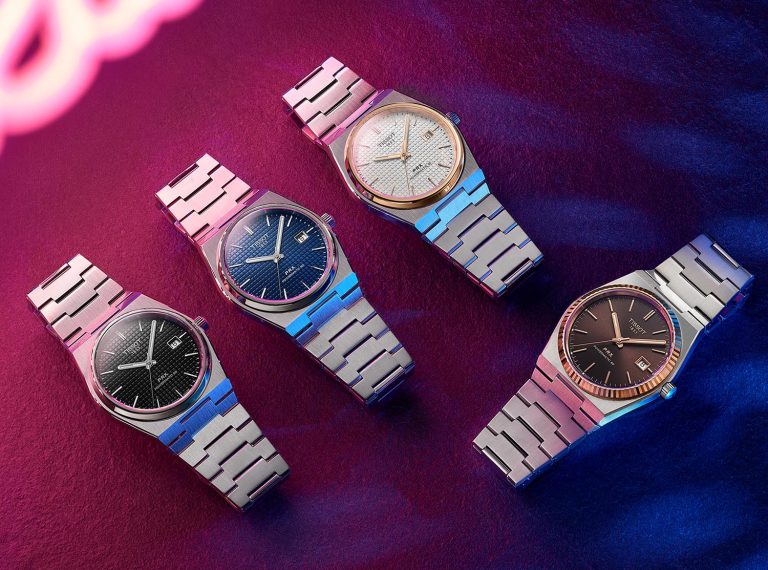 PRX de Tissot Un reloj clásico con toques modernos y llenos de color